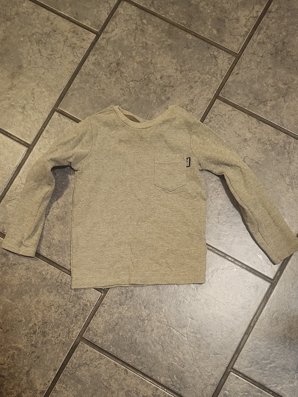 Eddie Bauer Kids Olive Long-Sleeve Pocket Sweatshirt